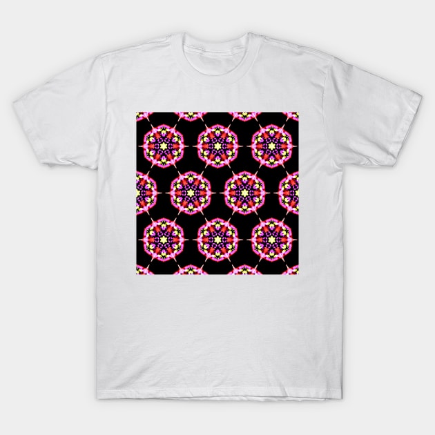 Festive Flower Pattern T-Shirt by DANAROPER